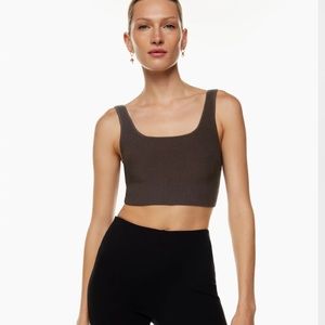 Brown 🐻 Aritzia Sculpt Knit Tank